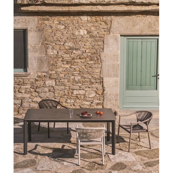 Kerti étkezőasztal kő asztallappal 80x140 cm Anafi – Kave Home-image-3