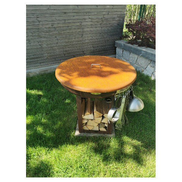 Acél grillsütő fedél L – Remundi-image-1