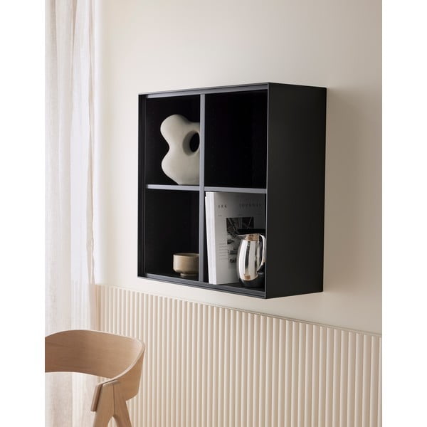 Fekete fali könyvespolc 68x68 cm Edge by Hammel – Hammel Furniture-image-1
