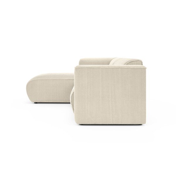 Bézs kordbársony sarokkanapé (bal oldali-heverő résszel) Merid  – Ropez-image-3