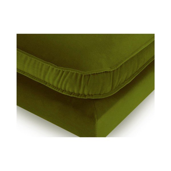 Lento zöld bársony lábtartó - Kooko Home-image-3