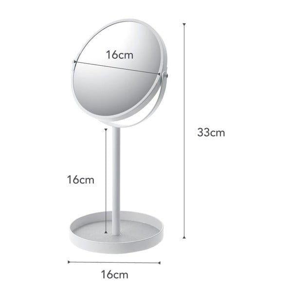 Kozmetikai tükör ø 17,5 cm Tower – YAMAZAKI-image-4