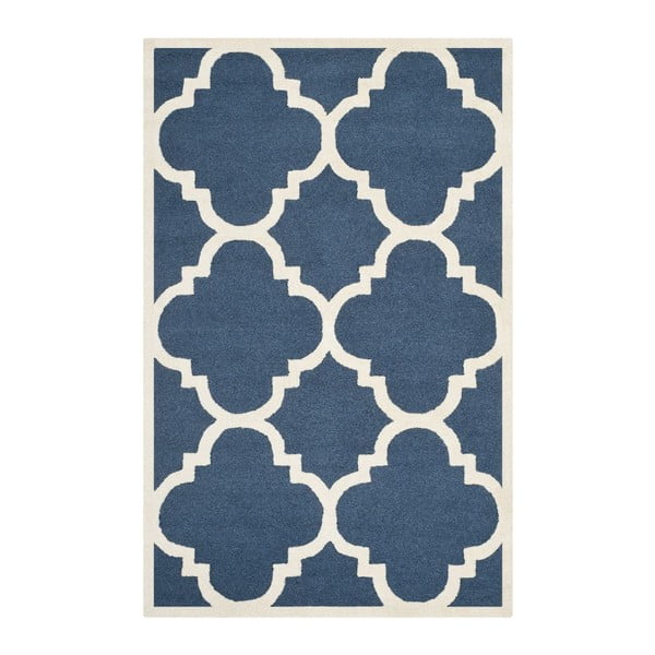 Clark kék gyapjú szőnyeg, 91 x 152 cm - Safavieh