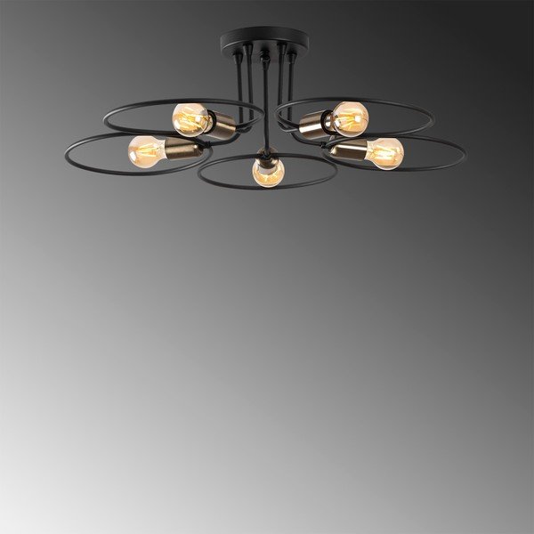 Fekete mennyezeti lámpa Circle – Opviq lights-image-3