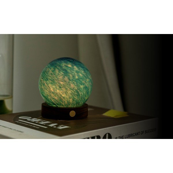 Sötét natúr színű USB fénydekoráció ø 8 cm Galaxy Breeze – Gingko-image-2