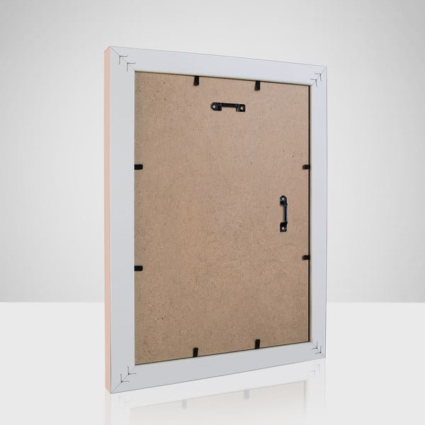 Világos rózsaszín műanyag fali képkeret 34x44 cm  -image-1