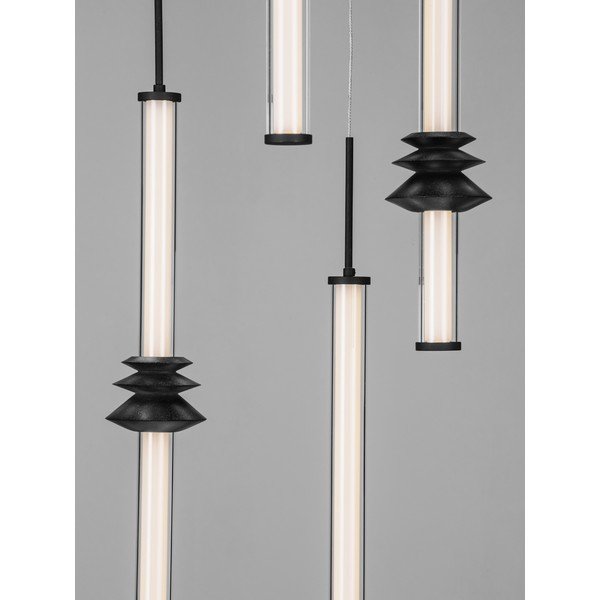 Matt fekete kerámia LED dimmelhető függőlámpa akrilüveg búrával ø 35 cm Stalactite – Nova Luce-image-4