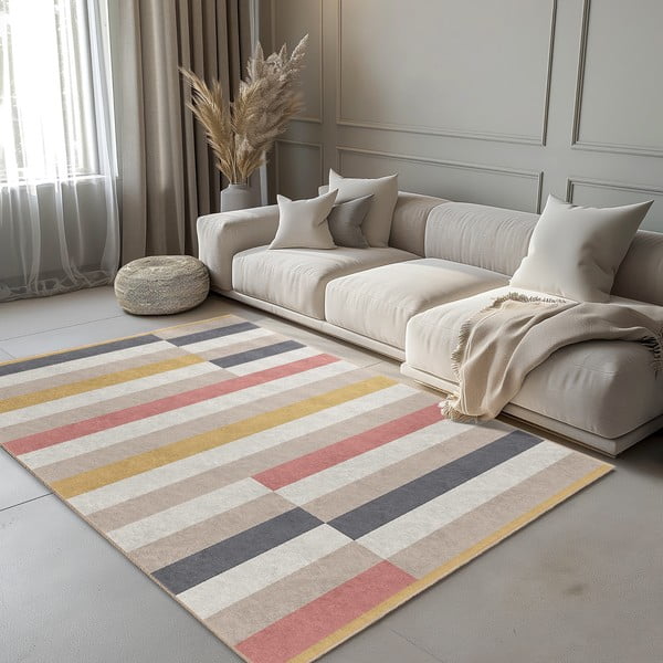 Mosható szőnyeg 120x180 cm Rosy Bandas – Mila Home-image-1