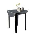 Trento Quer fekete asztal lehajtható asztallappal, ⌀ 92 cm - Støraa