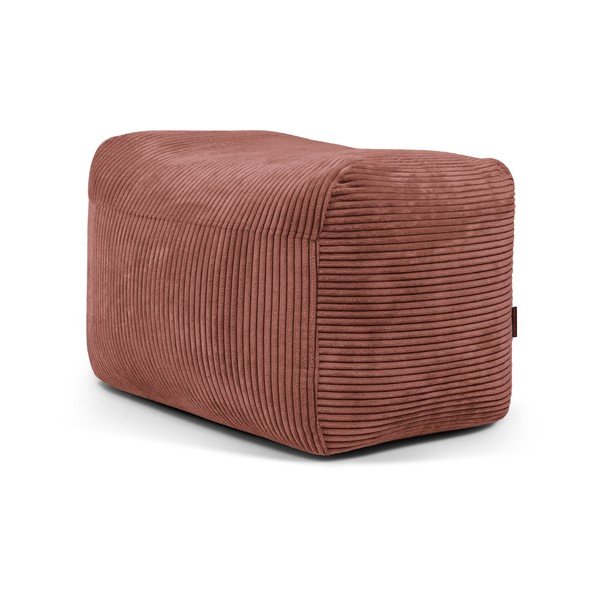 Téglavörös kordbársony babzsákfotel Plus 70 Lounge – SLOWDOWN