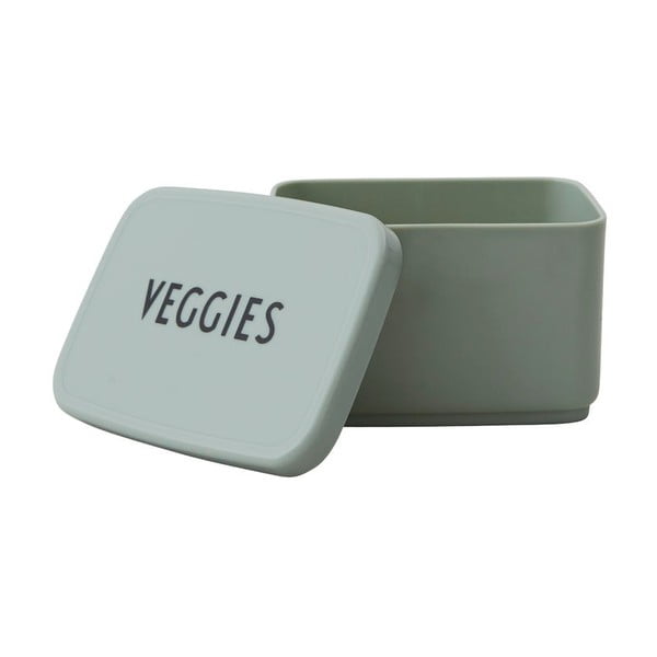 Veggies világoszöld snack doboz, 8,2 x 6,8 cm - Design Letters