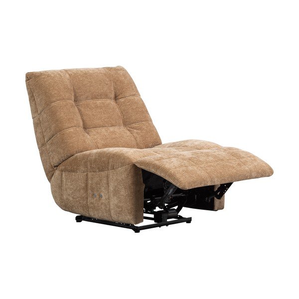 Világosbarna állítható kordbársony relaxációs fotel Hein – WOOOD-image-4