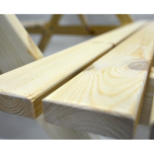 Kerti négyszemélyes étkezőgarnitúra borovi fenyőből Piknik - Rojaplast-image-4