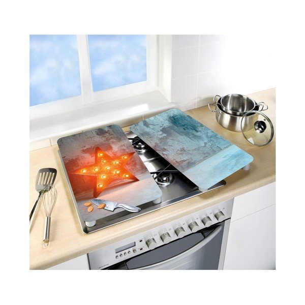 Edzett üveg tűzhely fedőlap szett 2 db-os 30x52 cm Star – Wenko-image-2