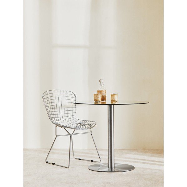 Kerek étkezőasztal üveg asztallappal ø 90 cm Metropolitan – Premier Housewares-image-1