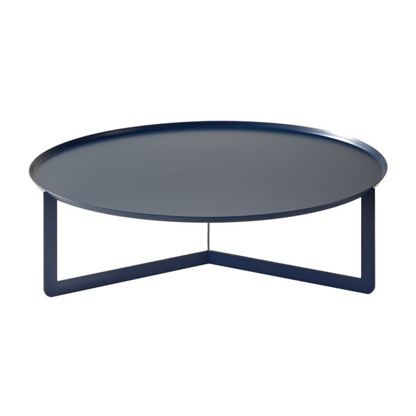 Round sötétkék dohányzóasztal, Ø 80 cm - MEME Design
