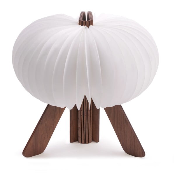 Space Walnut barna-fehér összecsukható asztali lámpa - Gingko