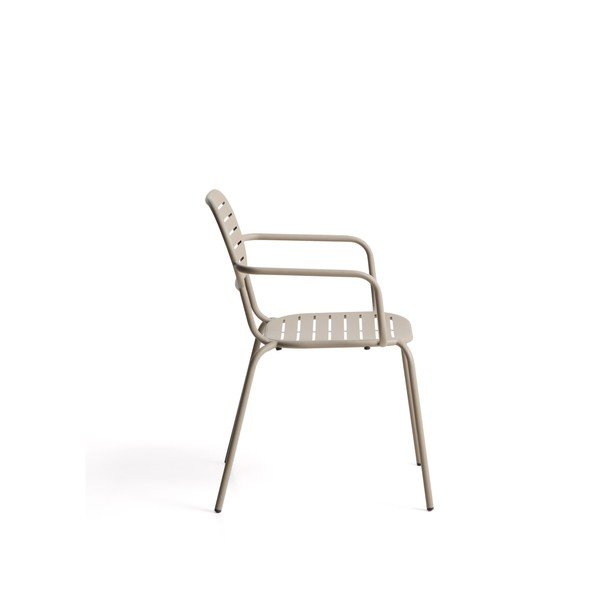 Szürkésbarna fém kerti szék Brai – Kave Home-image-3