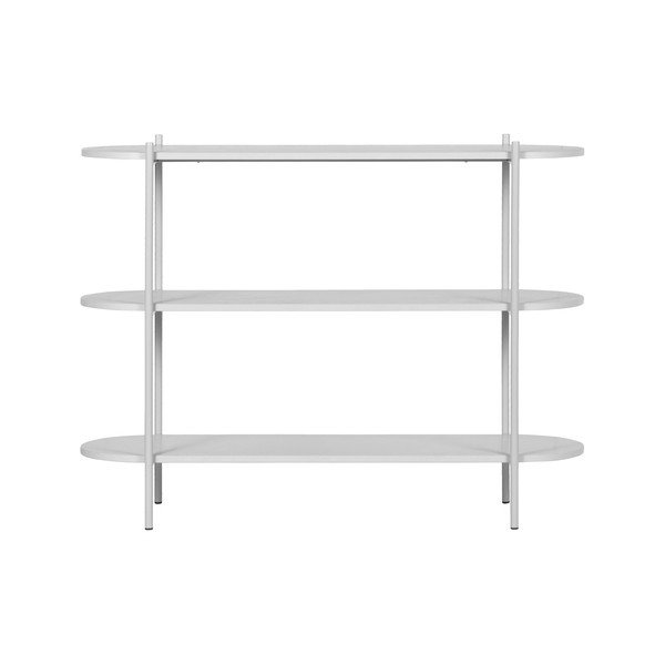 Világosszürke kőrisfa könyvespolc 120x92 cm Tender – BePureHome