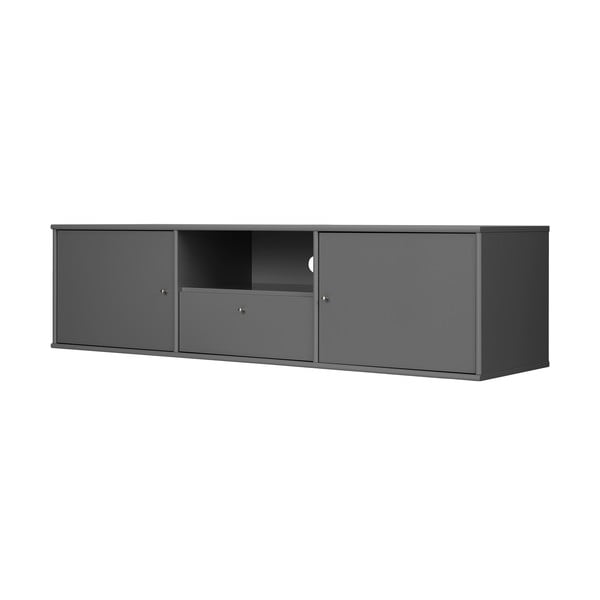 Antracitszürke TV-állvány 161x42 cm Mistral – Hammel Furniture-image-1