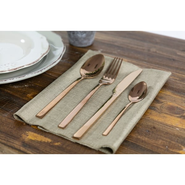 Rézszínű acél evőeszköz készlet 24 db-os Lexington – VDE Tivoli 1996-image-2