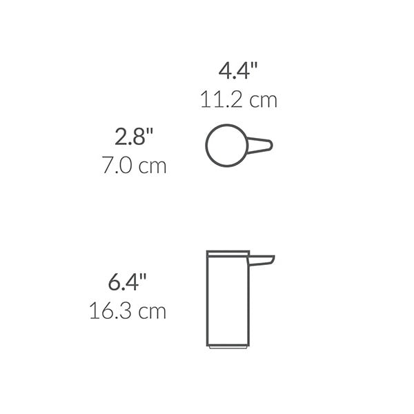 Matt ezüstszínű automata acél szappanadagoló 266 ml – simplehuman-image-2