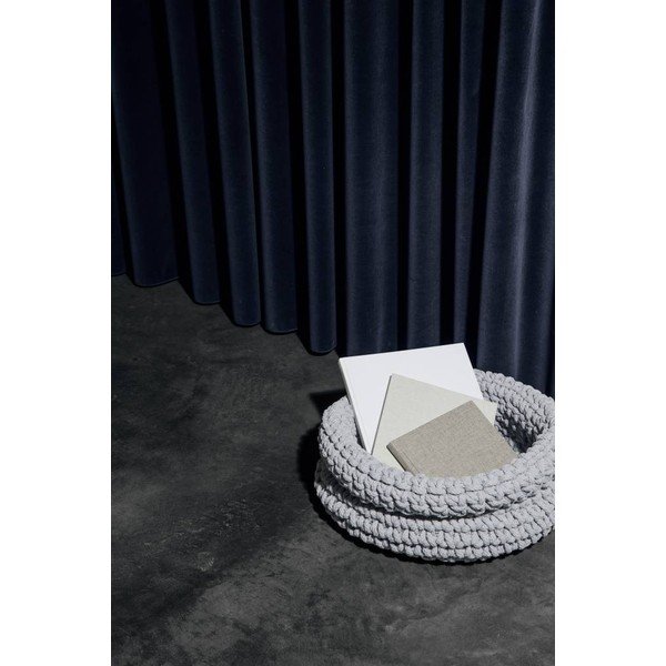 Szürke kötött pamut kosár, ø 38 cm - Blomus-image-1