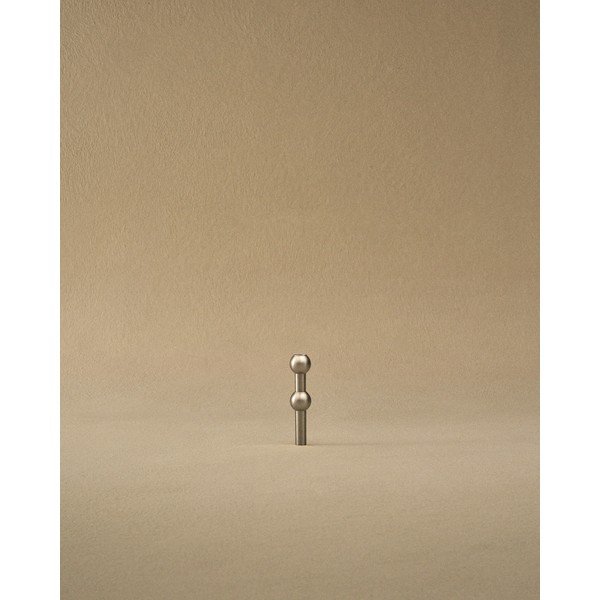 Matt ezüstszínű fém váza (magasság 10 cm) Nagel – STOFF Nagel-image-2