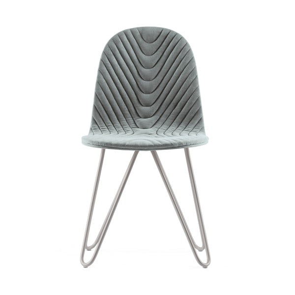Mannequin X Wave szürke szék fém lábakkal - Iker