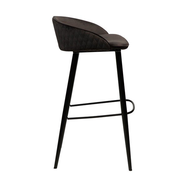 Dual fekete bársony bárszék, magasság 91 cm - DAN-FORM Denmark-image-4