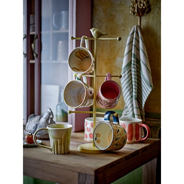 Lazacszínű-krémszínű kőedény bögre szett 3 db-os 450 ml Linora – Bloomingville-image-2