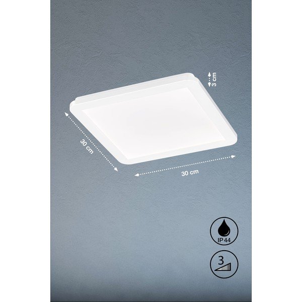 Fehér LED mennyezeti lámpa 30x30 cm Gotland – Fischer & Honsel-image-3