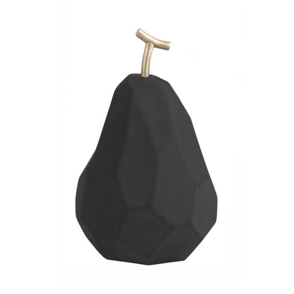 Origami Pear matt fekete beton szobor - PT LIVING