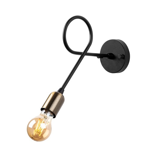 Fekete fali lámpa Viraj – Opviq lights-image-3