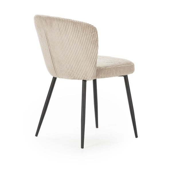 Bézs kordbársony étkezőszék szett 4 db-os Megan – Marckeric-image-4