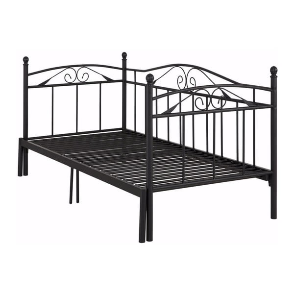 Bibi fekete kihúzható ágy, 90 x 200 cm - Støraa