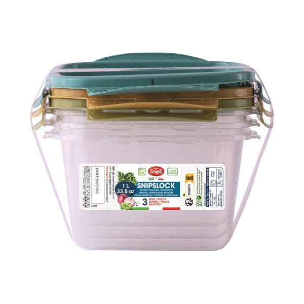 Élelmiszertartó doboz szett 3 db-os Snipslock – Snips-image-4