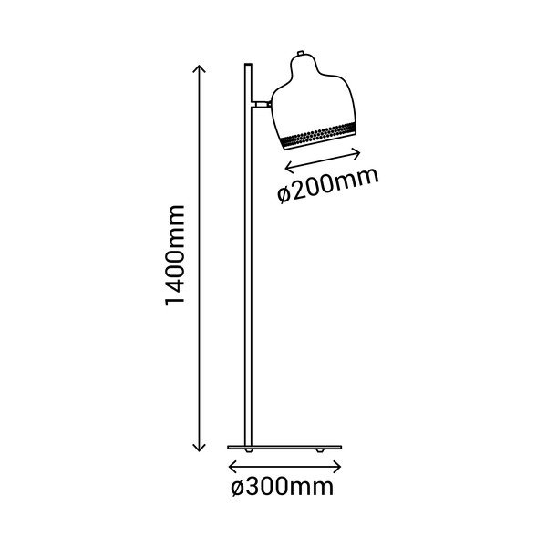 Isa szürke állólámpa, magasság 140 cm - SULION-image-2