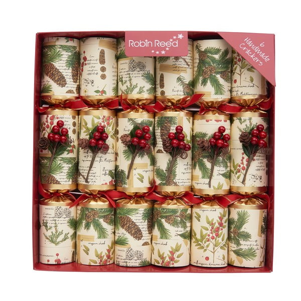 Karácsonyi cracker készlet 6 db-os Evergreen - Robin Reed