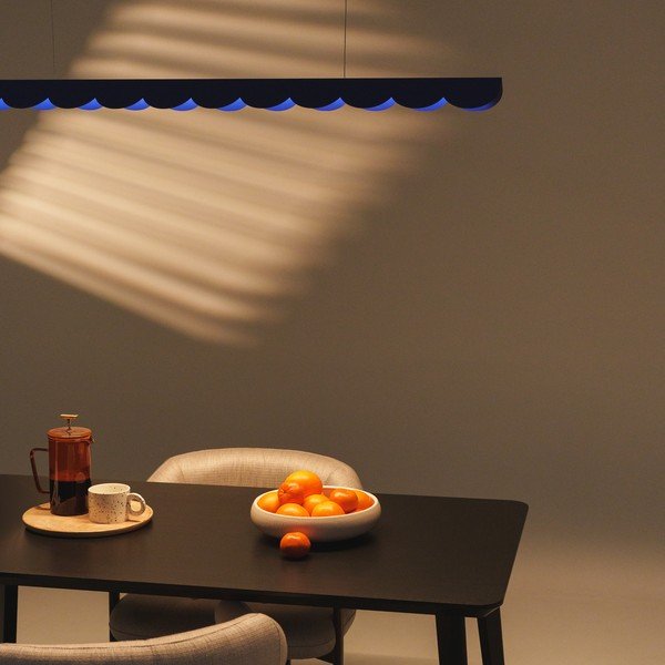 Sötétkék alumínium LED függőlámpa BISCUIT – Thoro-image-1