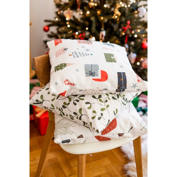 Párnahuzat szett karácsonyi mintával, 4 db-os  45x45 cm Santa – Butter Kings-image-1