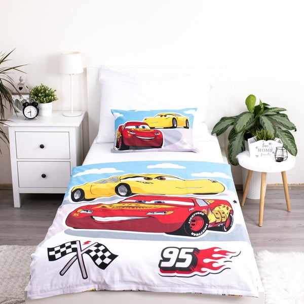 Pamut gyerek ágyneműhuzat babaágyhoz 100x135 cm Cars – Jerry Fabrics-image-2