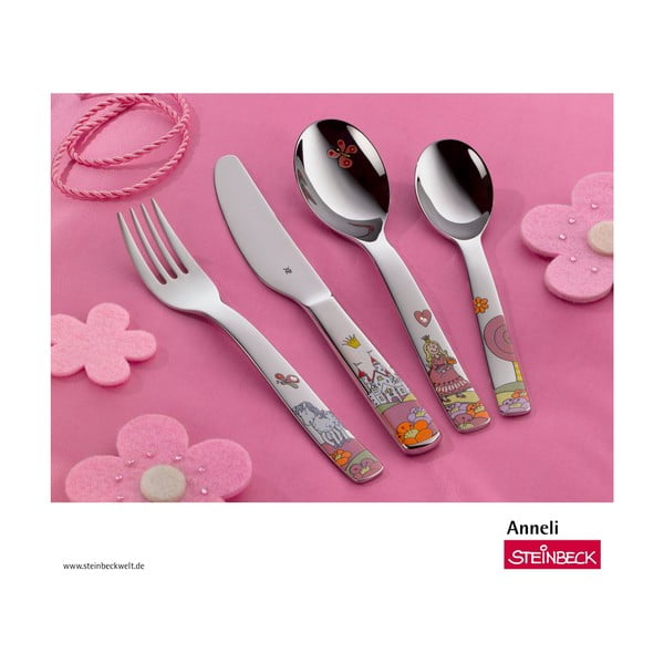 Anneli 4 db-os rozsdamentes acél, gyerek evőeszköz készlet - WMF-image-2