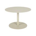 Krémszínű acél kerek dohányzóasztal ø 60 cm Snow – Zuiver