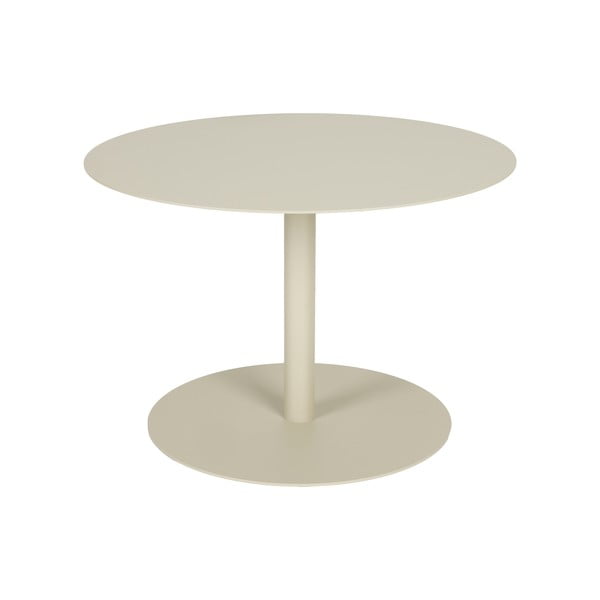 Krémszínű acél kerek dohányzóasztal ø 60 cm Snow – Zuiver