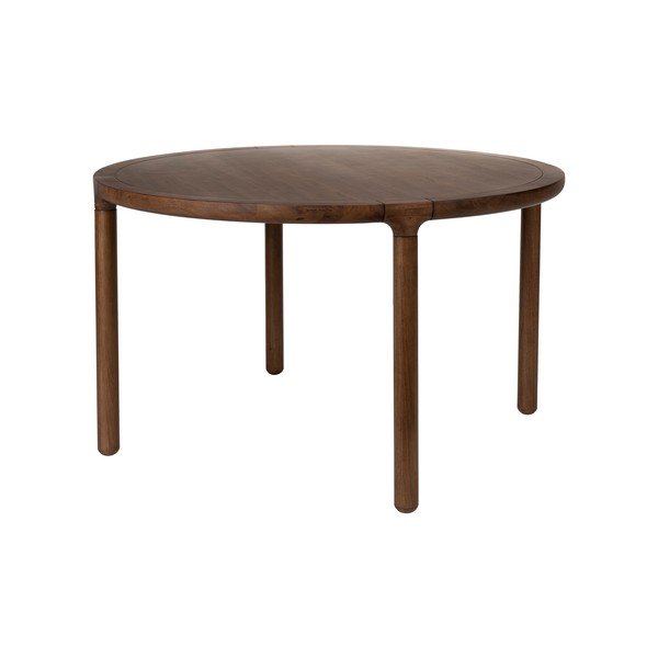 Kerek étkezőasztal diófa dekorral ø 128 cm Storm – Zuiver