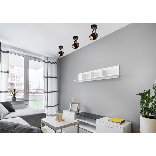 Fekete fém fali lámpa Anica – Candellux Lighting-image-1