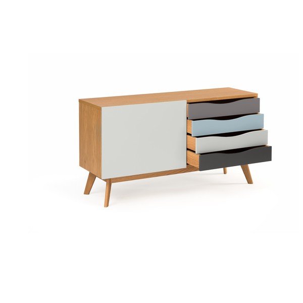 Avon komód kék és szürke fiókokkal - Woodman-image-3