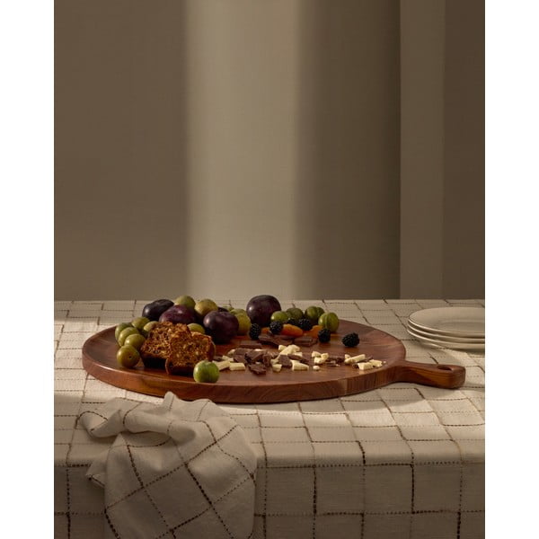 Szervírozó fa vágódeszka ø 50 cm Eitene – Kave Home-image-1