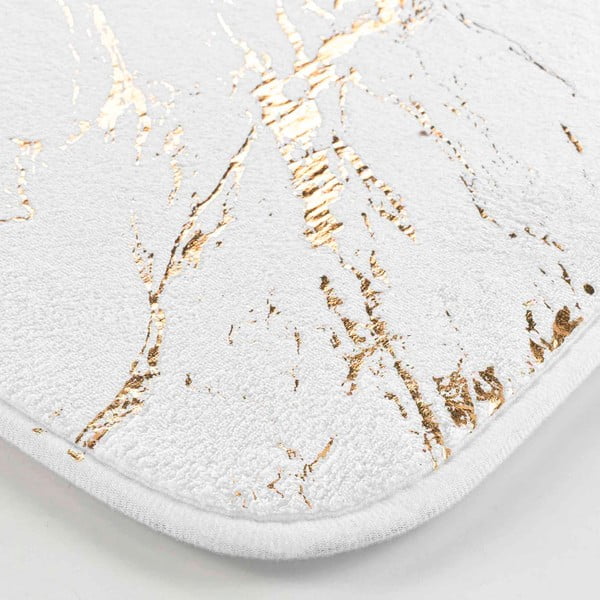 Fehér-aranyszínű fürdőszobai kilépő 45x45 cm Aquamarbre – douceur d'intérieur-image-3